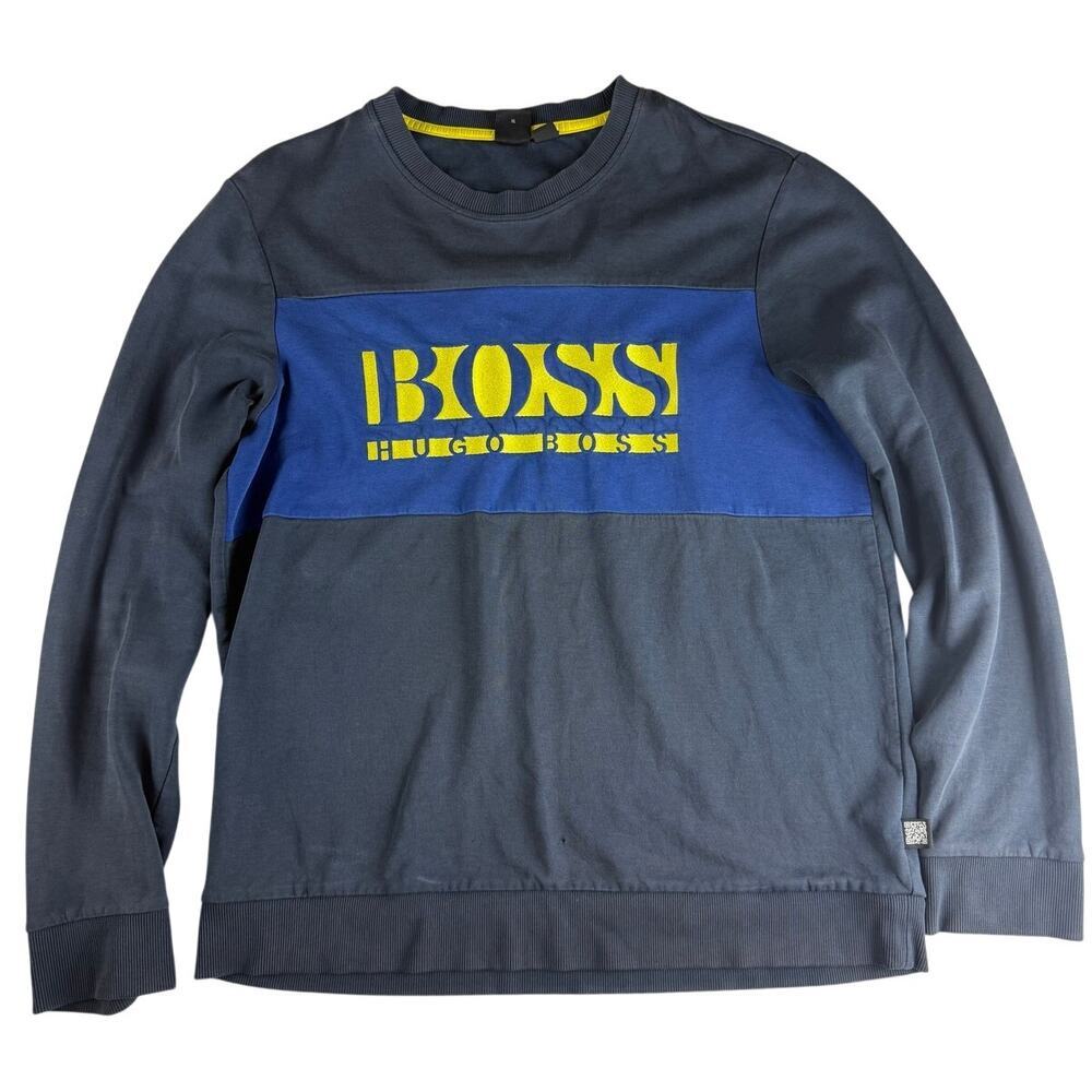 BOSS Blue/Navy Logo Sweatshirt - XL - Great Condition!